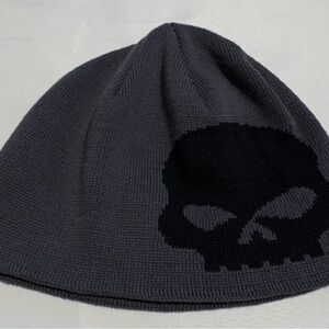 NWOT Youth/Small Adult Harley-Davidson Dark Gray Skull Beanie